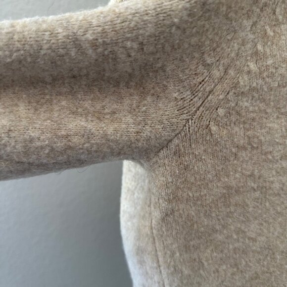 Uniqlo Ribbed V Neck Cardigan Knit Wool Acrylic Blend Front Buttons Closure Long - Picture 6 of 10